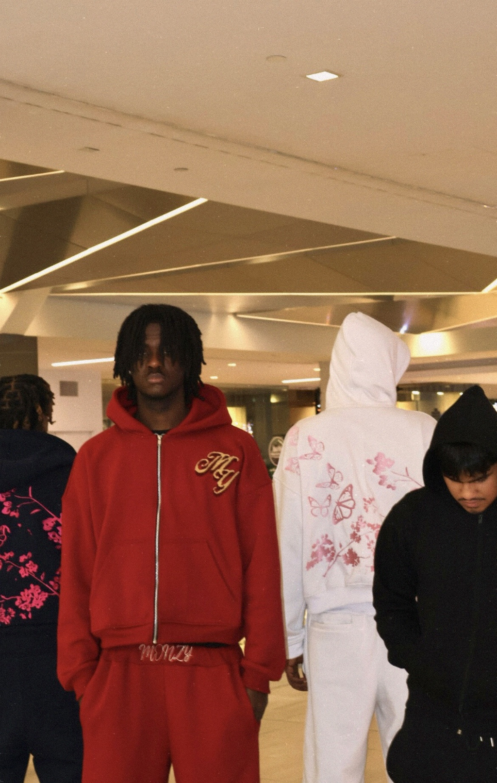 Red sakura hoodie