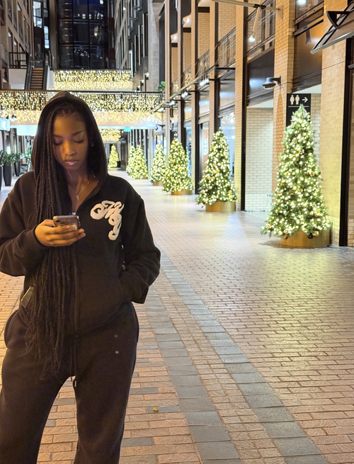 Black ''love'' pants