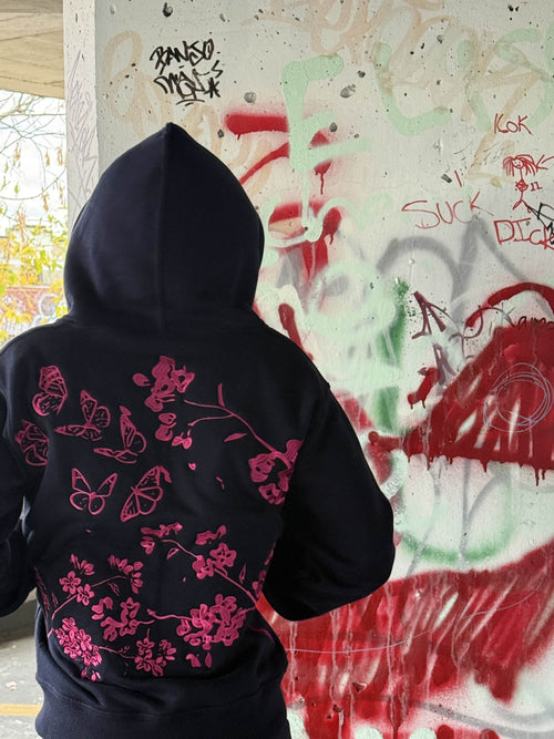Blue sakura hoodie